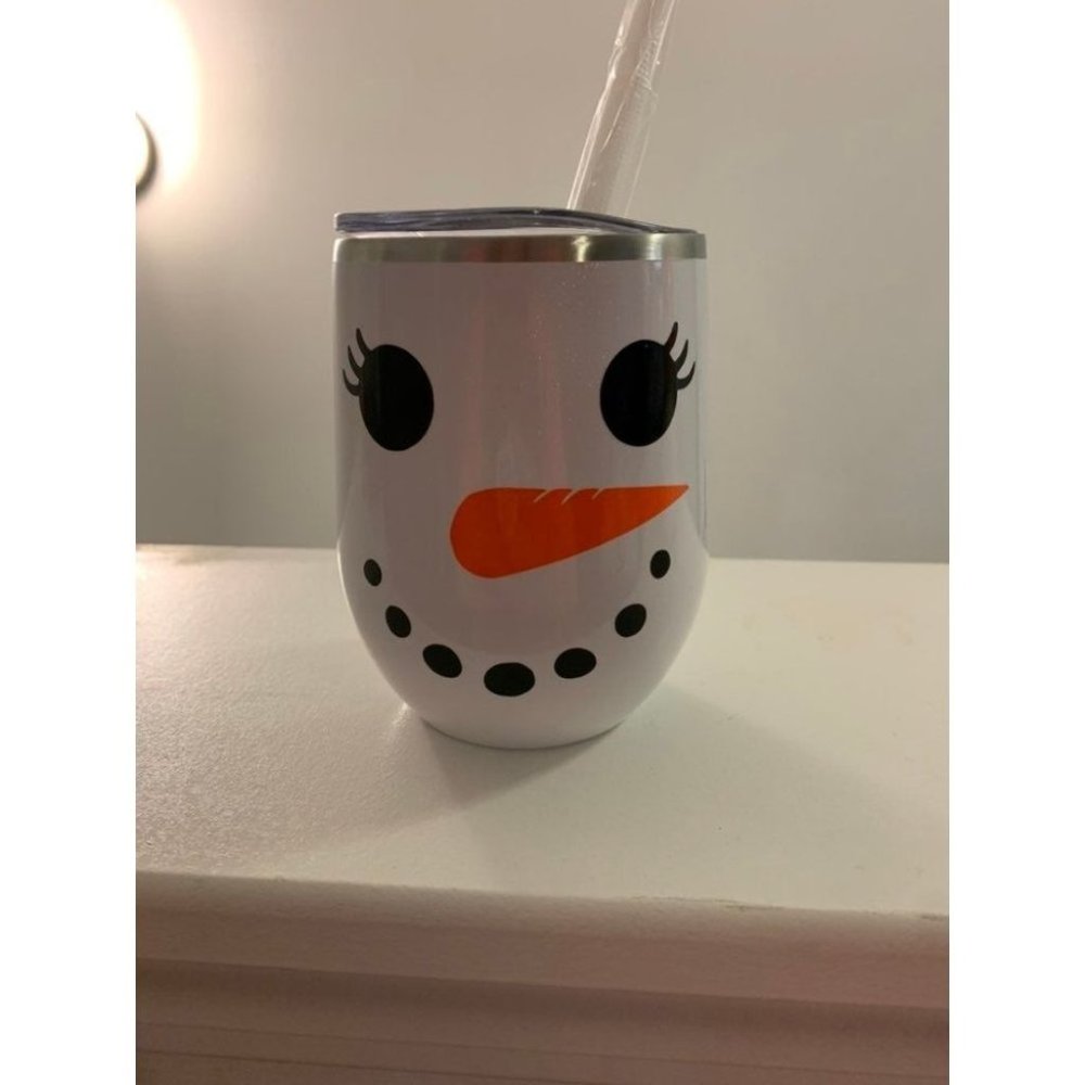 Snowman Wine Tumbler
